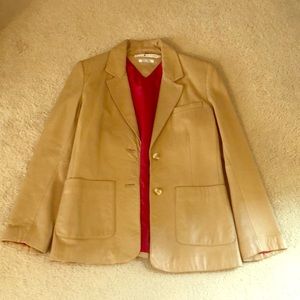 Leather Blazer Fully Lined